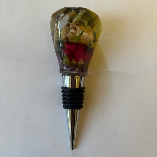 SOLSIKKE & CO vinstopper, ekte tørket blomst