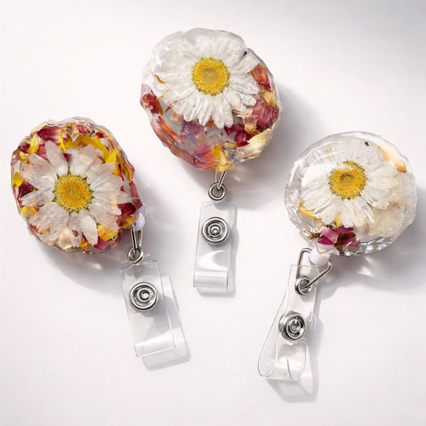 KNASK ID-kortholder- ekte tørkede blomster