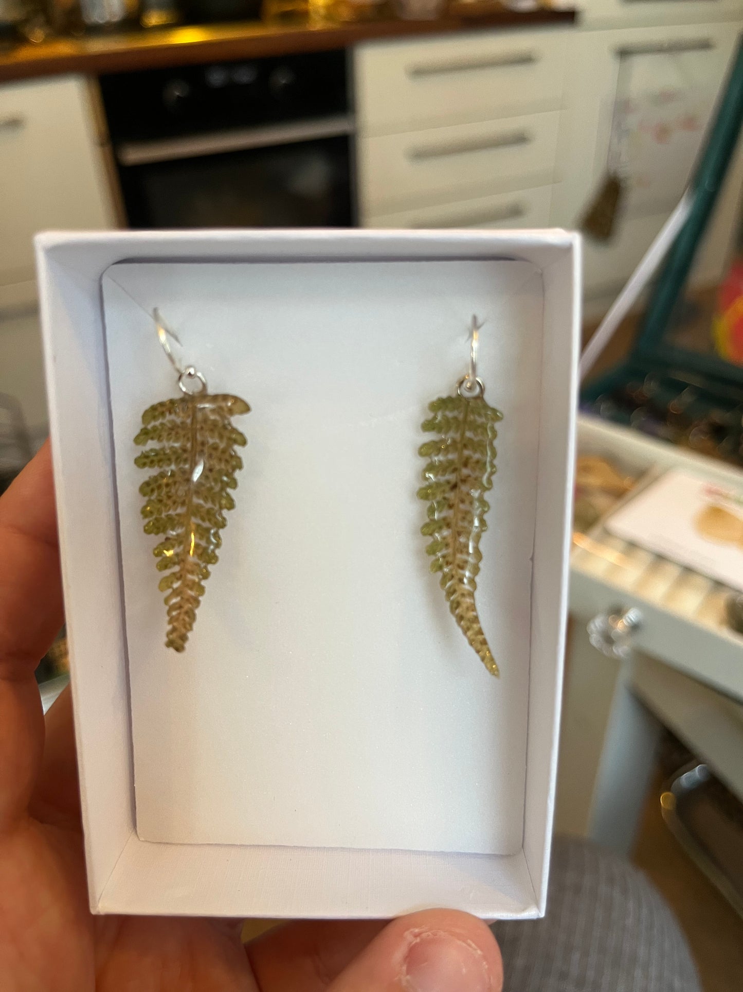 BREGNER øredobberøredobber - ekte tørkede blader