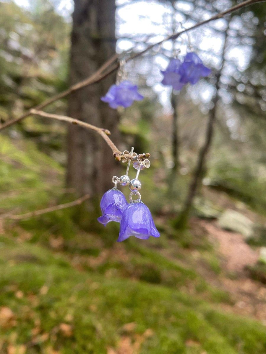 Blåklokke smykke, 3D sølv - KNASK