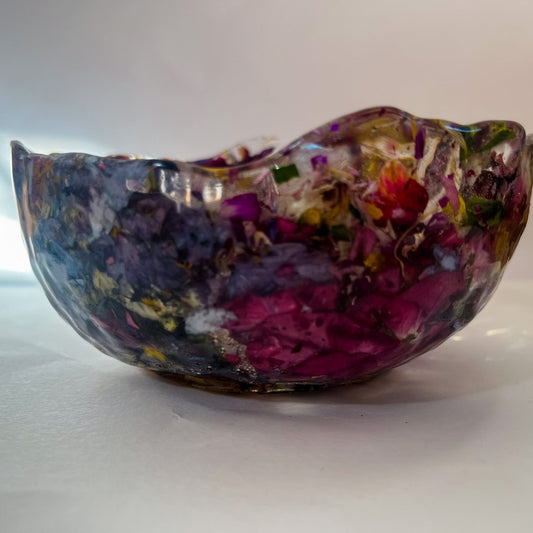 BLOMSTER-SYMFONI II skål, tørkede blomster - KNASK