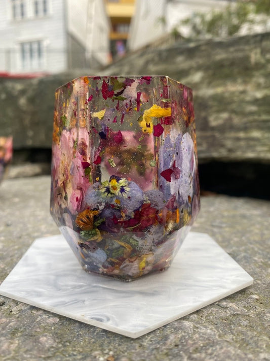 Blomster-symfoni oppbevaringskopp, tørkede blomster - KNASK