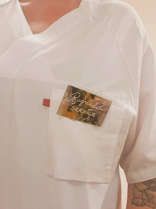 BLOMSTERKUNST navneskilt, designet av Langelind - KNASK