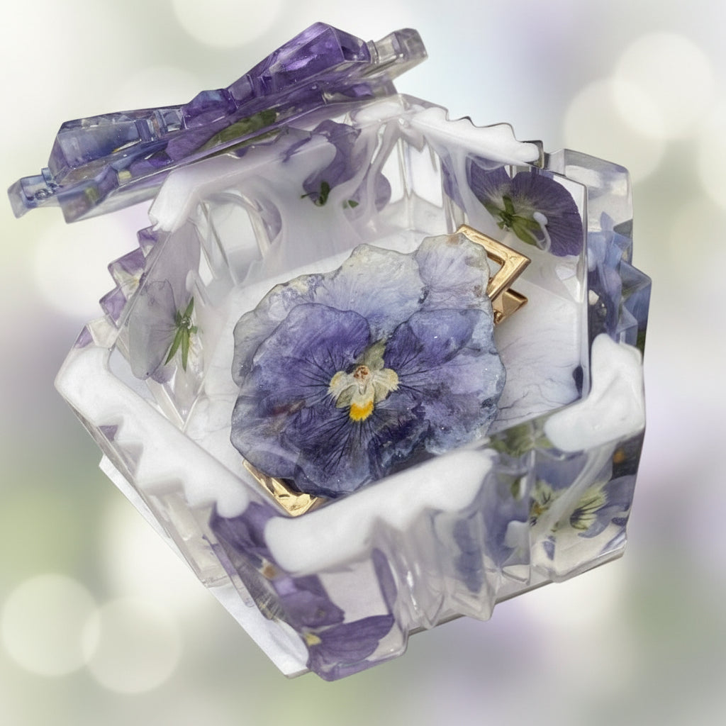 Frost smykkeskrin, fioler (se link for ny versjon!) - KNASK