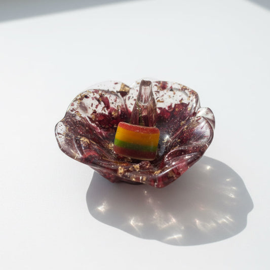 GULLROSE ringholder - KNASK