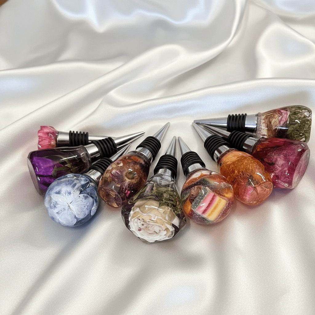 HORTENSIA vinstopper, ekte tørkede blomster - Interiør KNASK