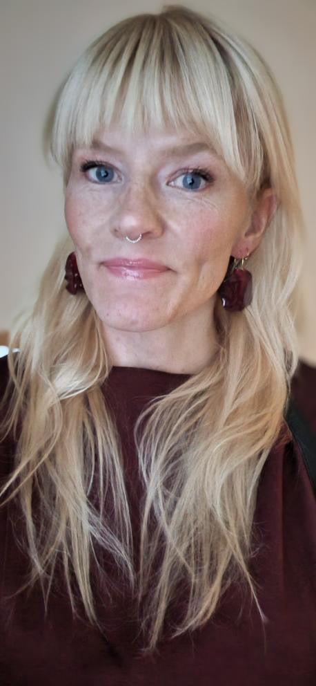 HØSTROSER øredobber, ekte 3D - tørkede roseblader, 925 sølv - Øredobber KNASK