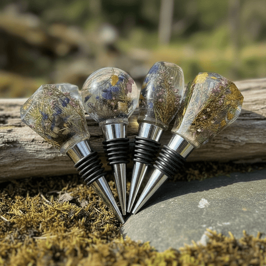 HYTTEKOS vinstopper, ekte tørkede blomster og planter - KNASK