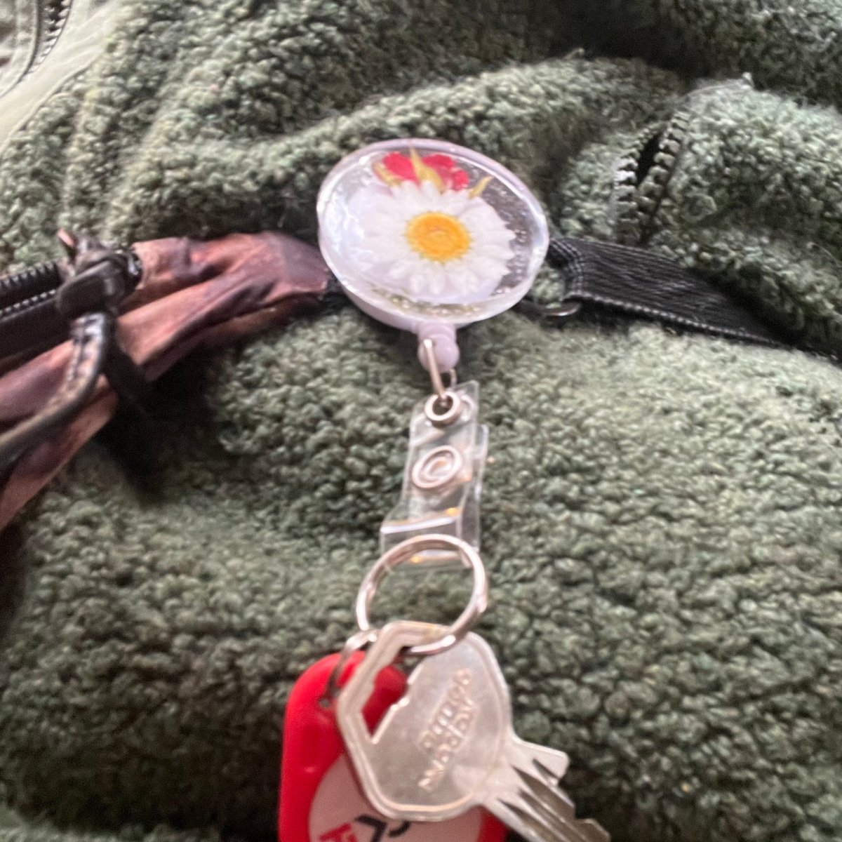 ID - KORT - HOLDER - ekte tørkede blomster - KNASK