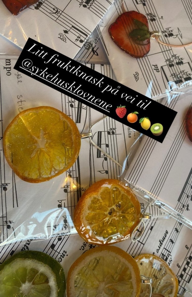 KLEMENTIN fruktsmykke, ekte tørket frukt - Smykke KNASK