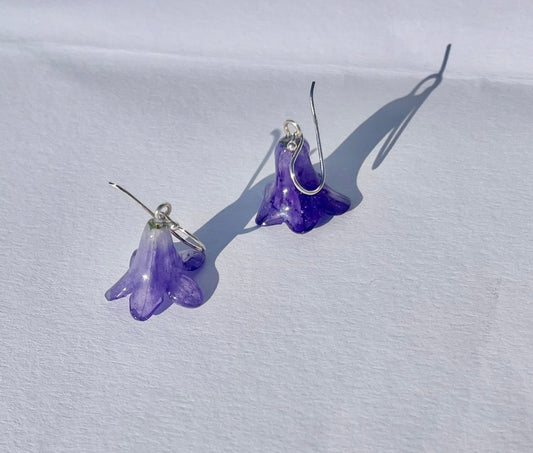 LILLAKLOKKER øredobber, sølv ørekroker - KNASK