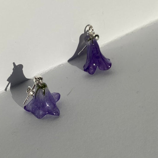 LILLAKLOKKER øredobber, sølv ørekroker - KNASK