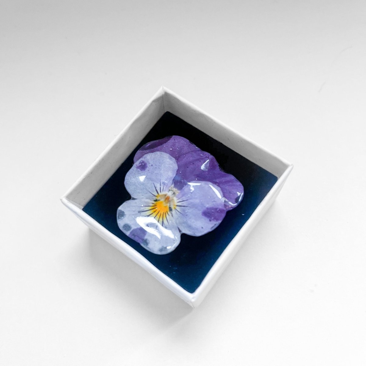 NORDLYS FIOL ring, tørket stemorsblomst, justerbar - Ringer KNASK