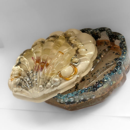 ORKIDÉ smykkeskrin - ekte tørket blomst og bling - Interiør KNASK