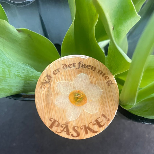 PĂ
SKE flaskeÄpner - ekte tÞrket blomst - InteriÞr KNASK