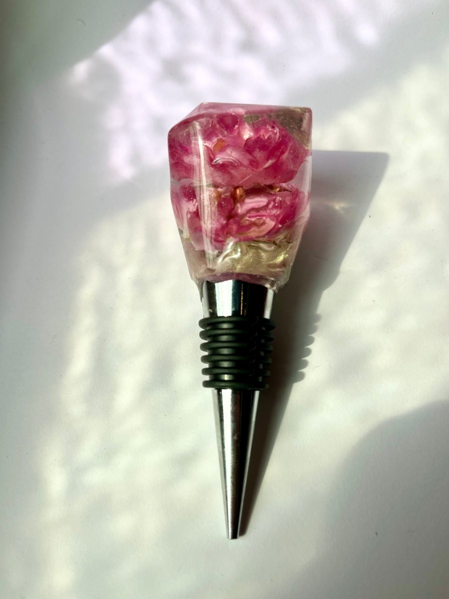 ROSA BUSKROSER vinstopper, ekte tørkede blomster - Interiør KNASK