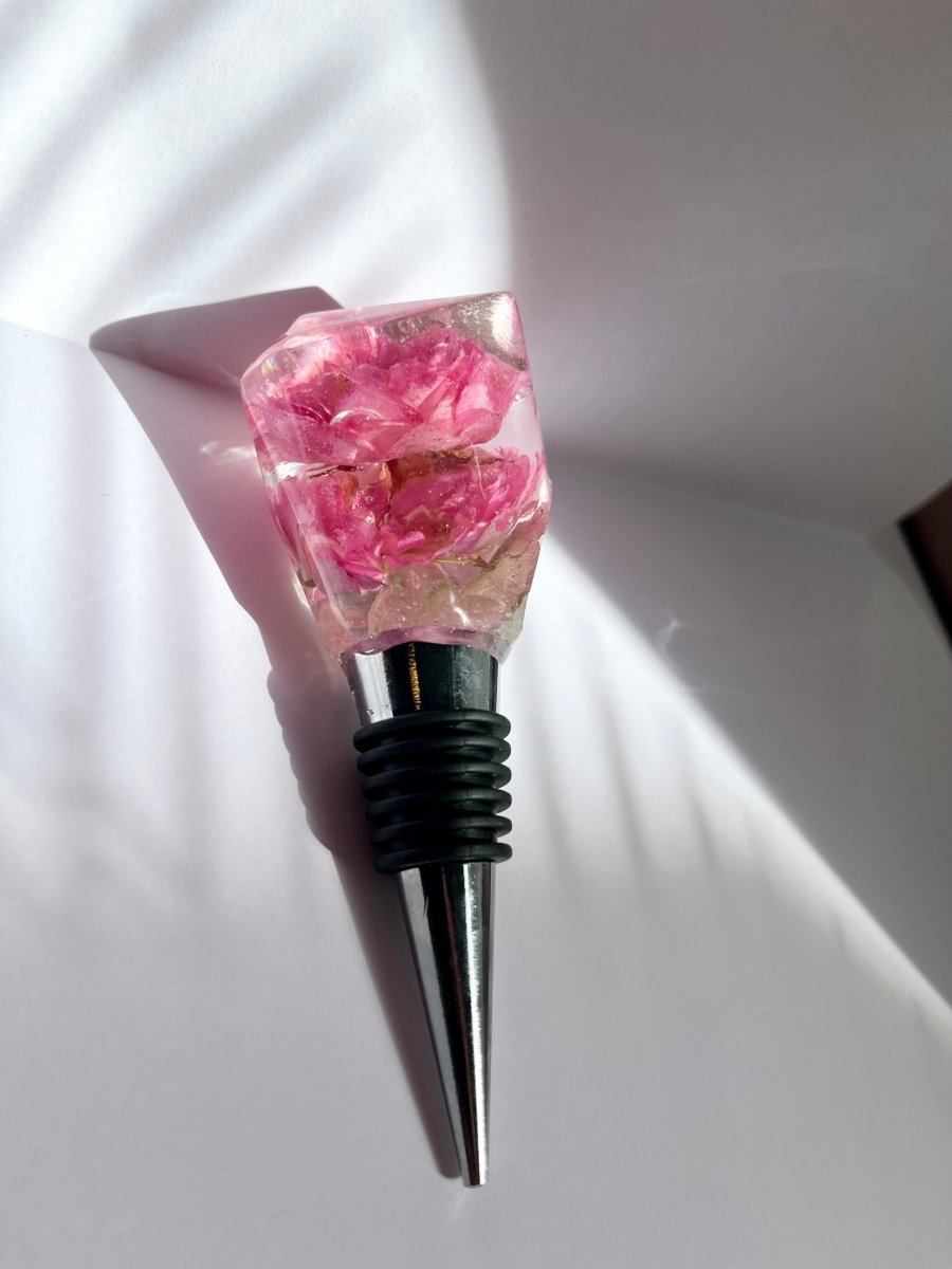ROSA BUSKROSER vinstopper, ekte tørkede blomster - Interiør KNASK