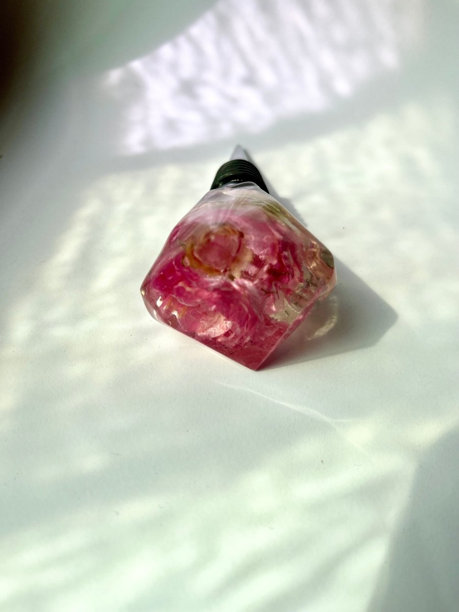 ROSA BUSKROSER vinstopper, ekte tørkede blomster - Interiør KNASK