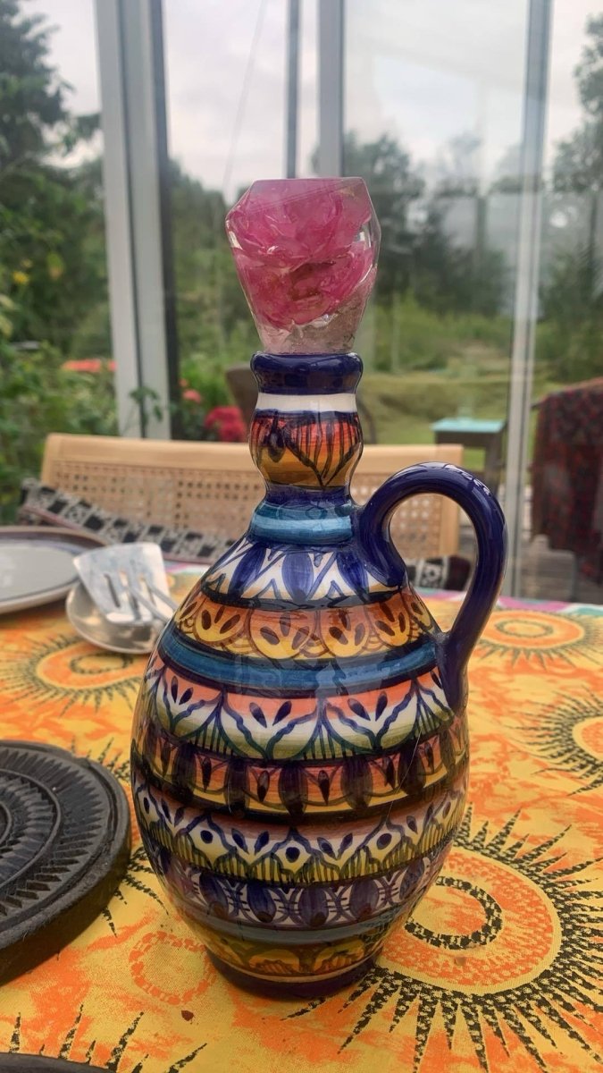 BLOMSTERKUNST VINSTOPPER, ekte svevende blomster - KNASK