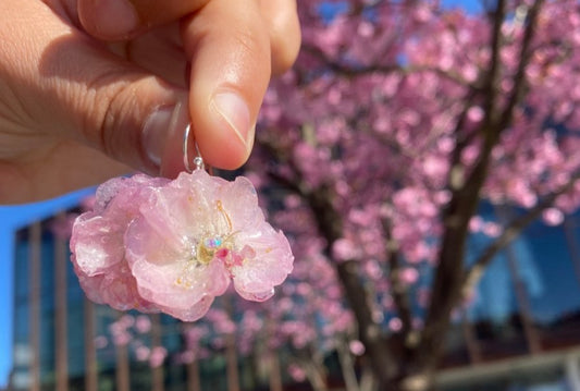 MANDELROSER øredobber, 925 sølv ørekroker - KNASK