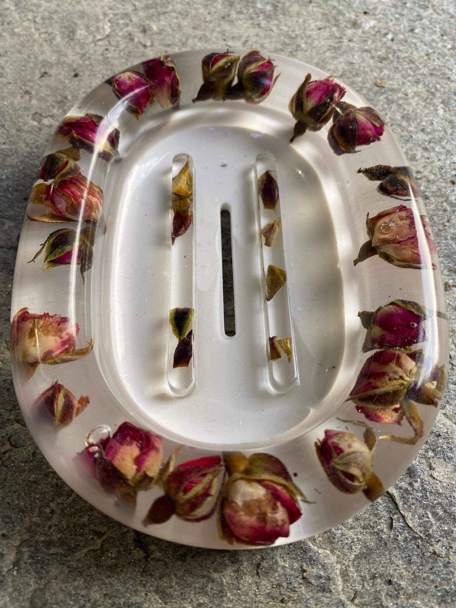 Såpeskål, rosa roseknopper - KNASK