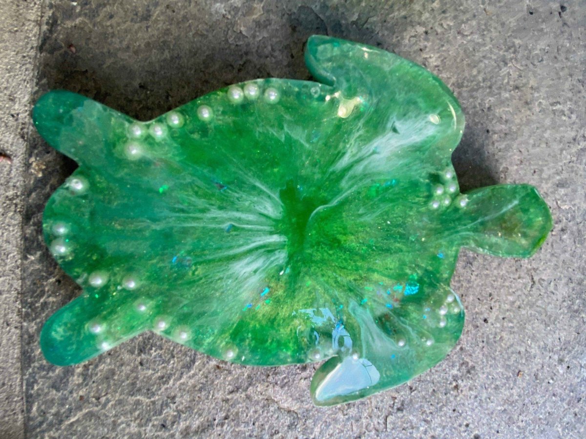Skilpadde pyntebrett, holografisk pastell - KNASK