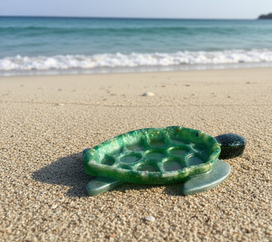 Skilpadde pyntebrett, holografisk pastell - KNASK