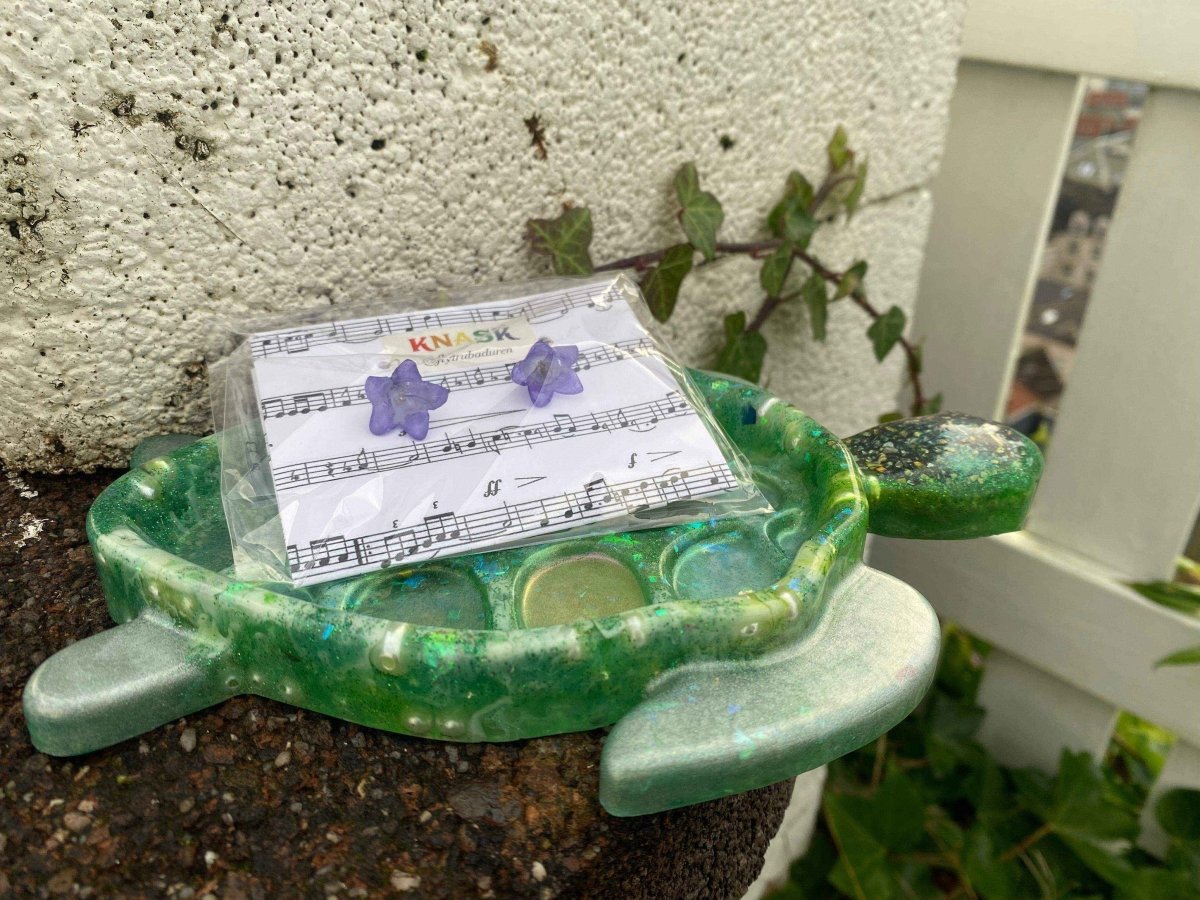 Skilpadde pyntebrett, holografisk pastell - KNASK