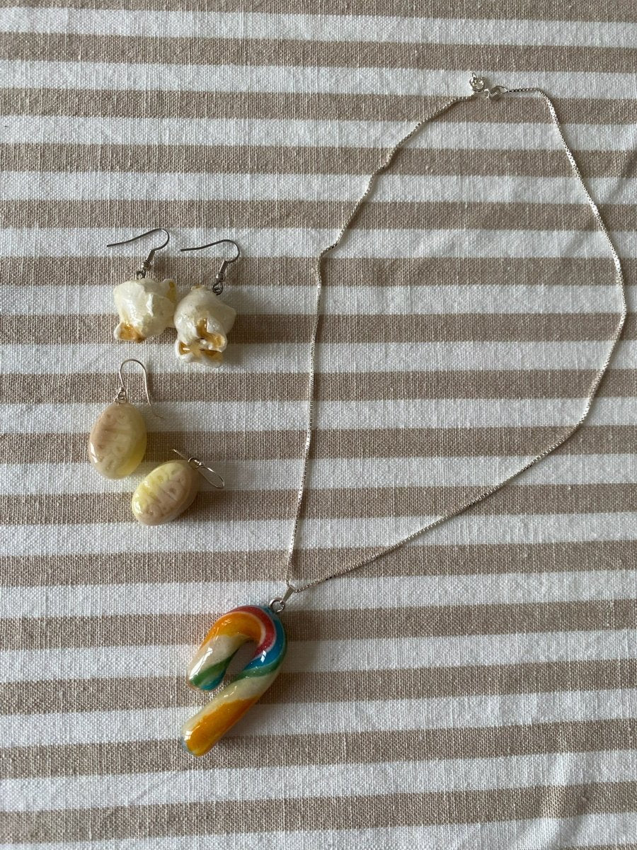 SMÅGODT øredobber, ekte godteri, 925 sølv - Øredobber KNASK