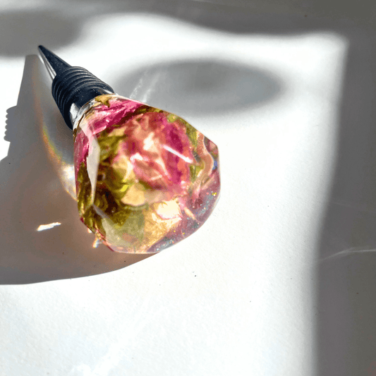 BLOMSTERKUNST VINSTOPPER, ekte svevende blomster - KNASK