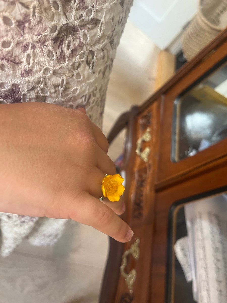 SMØRBLOMST ring, justerbar (barn eller voksen) - Ringer KNASK