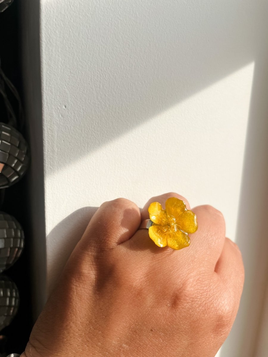 SMØRBLOMST ring, justerbar, voksen - Ringer KNASK