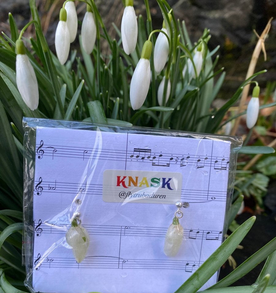 Sneklokker snøklokker øredobber, 925 sølv - KNASK