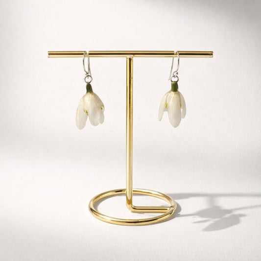 SNEKLOKKER snøklokker øredobber - ekte tørkede blomster - Øredobber KNASK