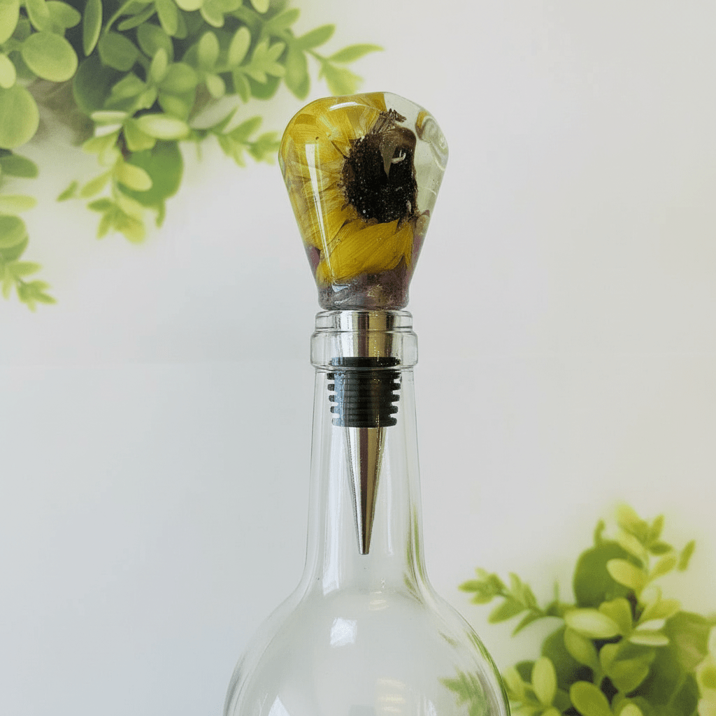 SOLSIKKE & CO vinstopper, ekte tørket blomst - Interiør KNASK