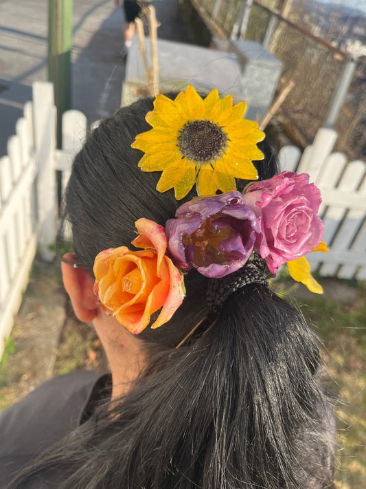 SOLSIKKE hårspenne, krokodilleklemme - KNASK