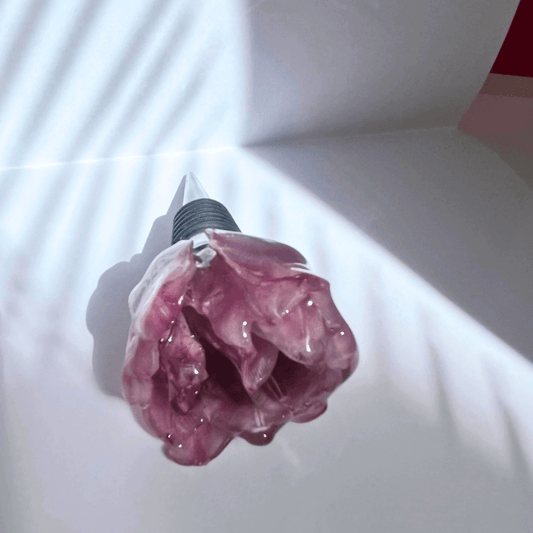 TULIPAN 3D vinstopper, ekte tørket blomst - KNASK