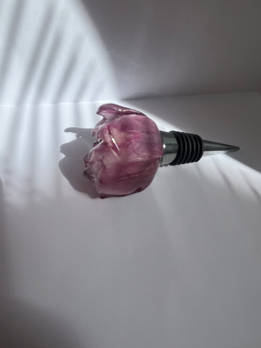 TULIPAN 3D vinstopper, ekte tørket blomst - Interiør KNASK