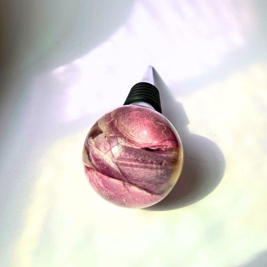 TULIPAN vinstopper kule, ekte tørket blomst - KNASK