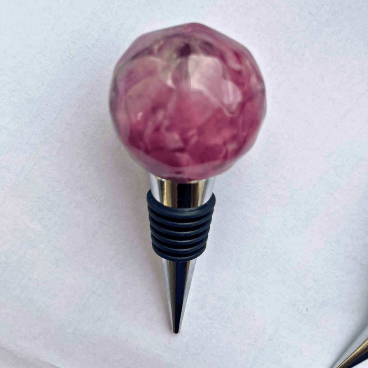 TULIPAN vinstopper med tekstur, ekte tørket blomst - KNASK