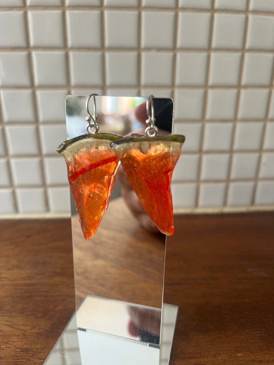VANNMELON smykke, ekte tørket frukt, 925 sølv, FRI PALESTINA smykker 🇵🇸 - KNASK