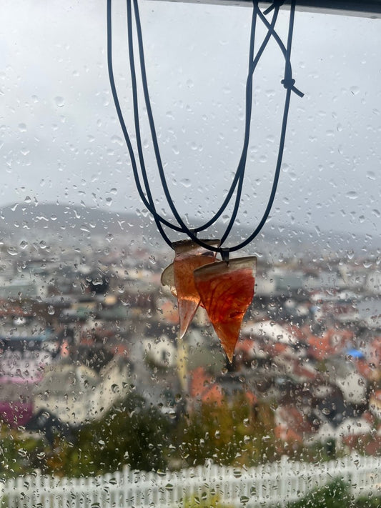 VANNMELON smykke, ekte tørket frukt, 925 sølv, FRI PALESTINA smykker 🇵🇸 - Smykke KNASK