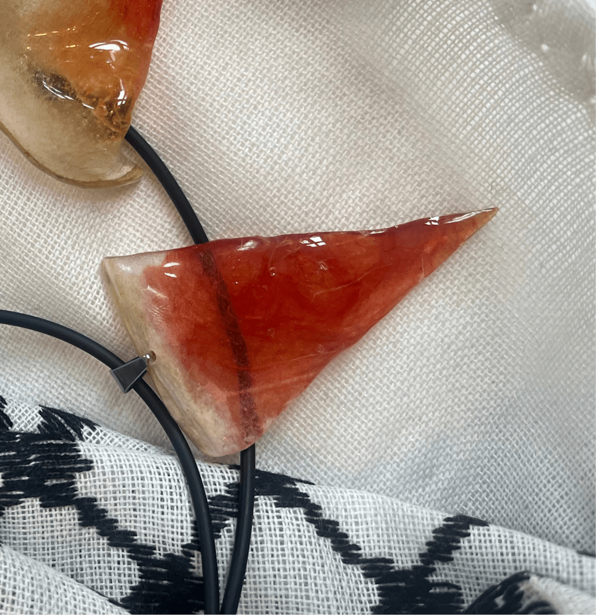 VANNMELON smykke, ekte tørket frukt, 925 sølv, FRI PALESTINA smykker 🇵🇸 - Smykke KNASK