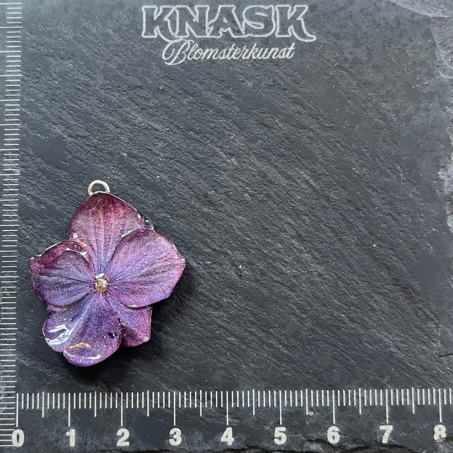 HORTENSIA smykke - ekte tørket blomst