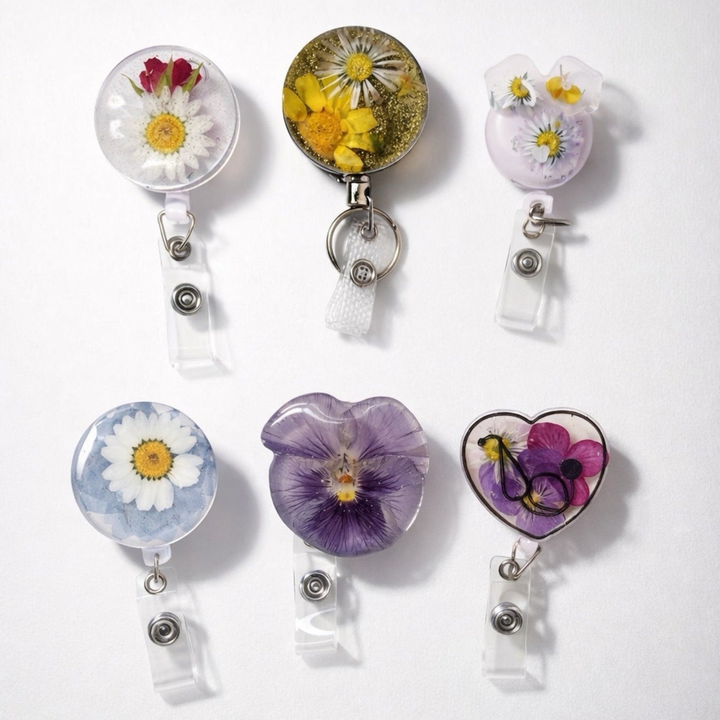 KNASK ID-HOLDER - ekte tørkede blomster