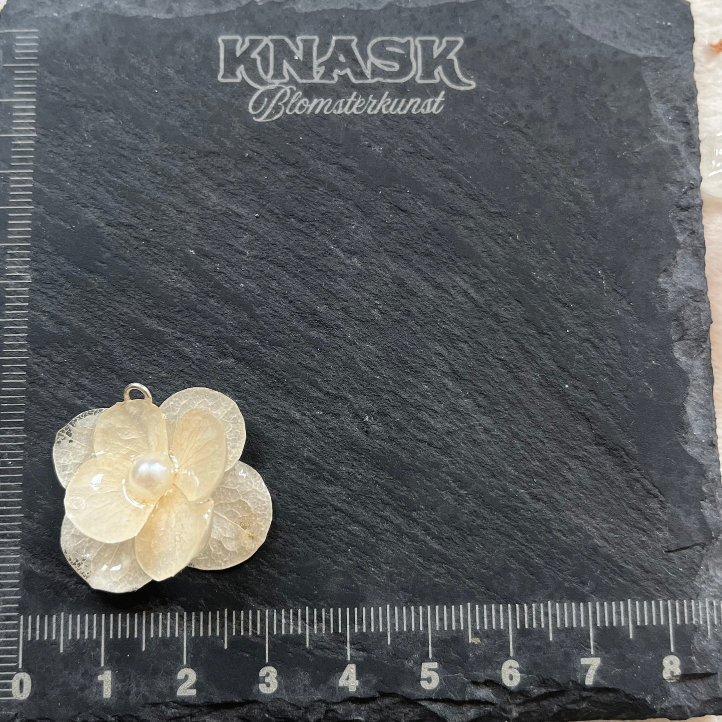 HORTENSIA smykke - ekte tørket blomst