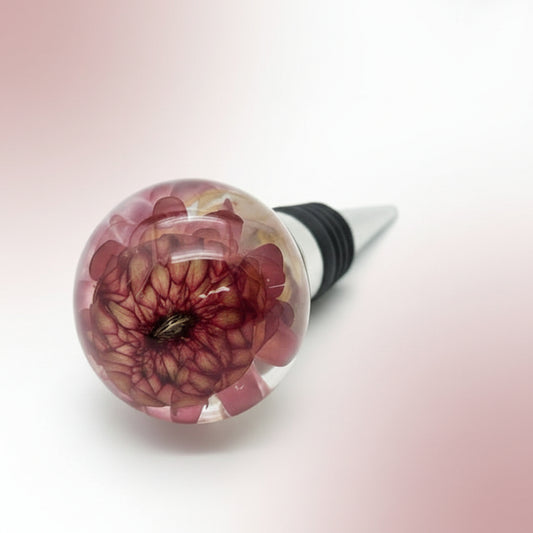 VINRØD EVIGHETSBLOMST vinstopper, ekte tørket blomst