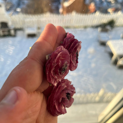 RANUKKEL blomstersmykke, sølvkjede