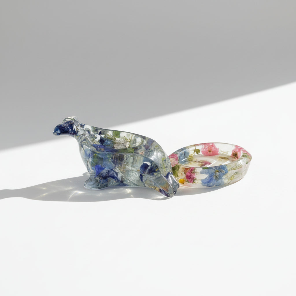 DELFINIUM såpeskål - ekte tørkede blomster