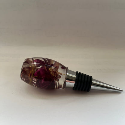 LILLA EVIGHETSBLOMST vinstopper, ekte tørket blomst